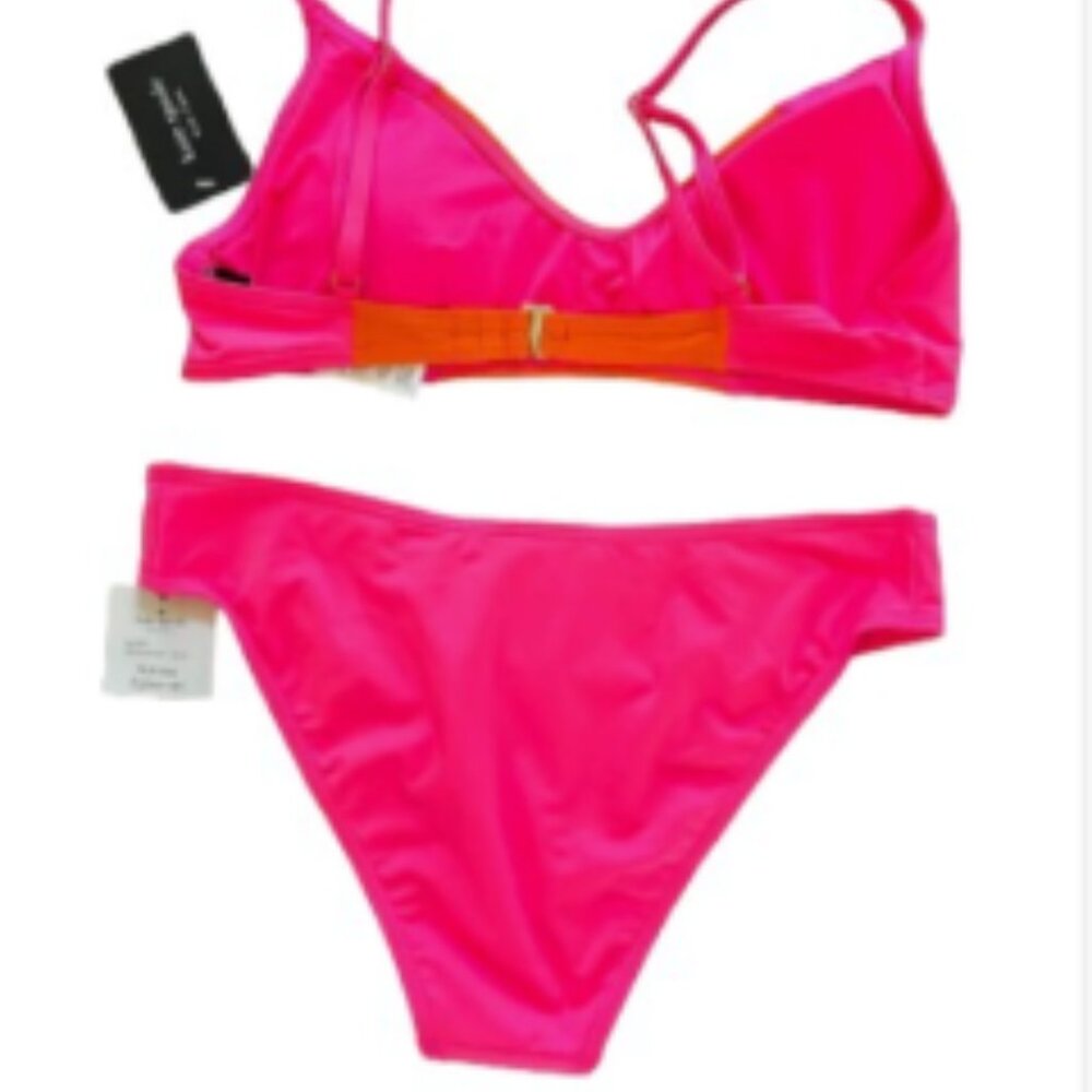 Kate Spade Color Block -Two Piece Swim Bikini Set NWT Sz L, XL
